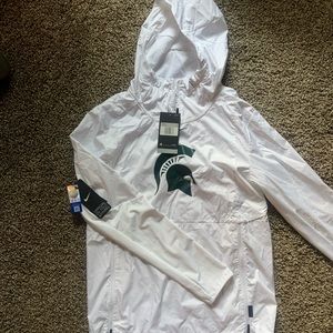 NWT Michigan State Nike On-Field Windbreaker
